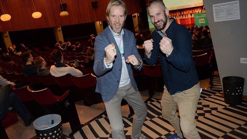 Jag (Christoffer Andersson) med serieentreprenören och eldsjälen bakom LiU Game Conference - Tomas Ahlström