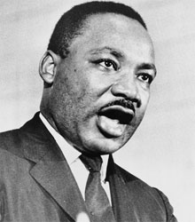 Martin Luther King är en symbol för kampen mot rasdiskriminering